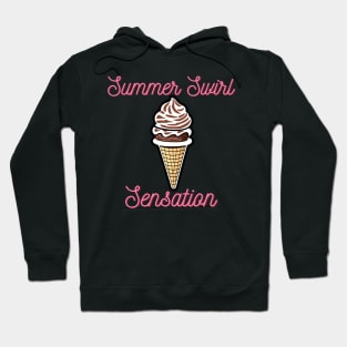 Summer Swirl Sensation Twist Ice Cream Cone Hoodie